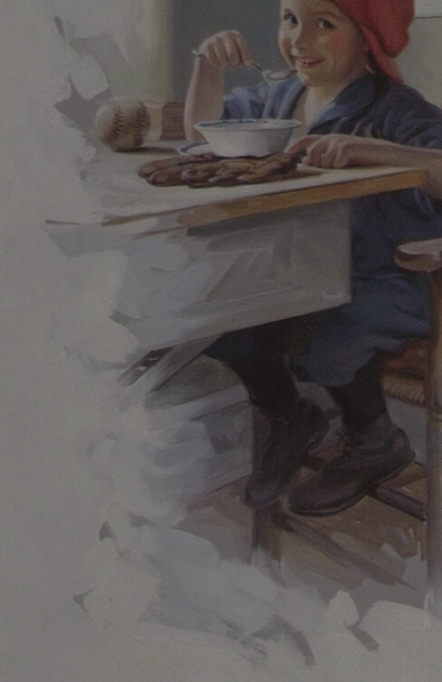 Famous illustrators like N.C. Wyeth, J.C. Leyendecker, and Henry Hutt all created ads for Cream of Wheat.
